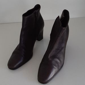 Aerosols brown leather ankle boots